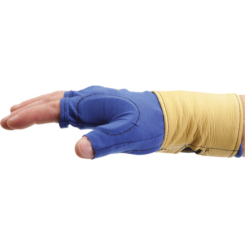 Fingerless Glove Liner with Wrist Restrainer, Size X-Small, Poly-Cotton Palm Superchem Industries