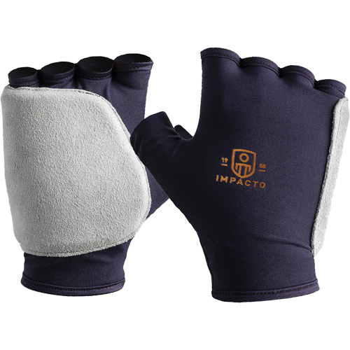 Palm and Side Impact Glove Liner-Right, X-Small, Grain Leather Palm, Slip-On Cuff Superchem Industries