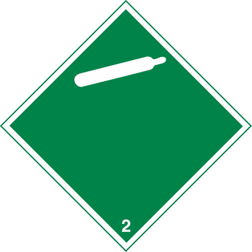 Non-Toxic Gas TDG Placard, Adhesive Vinyl Superchem Industries