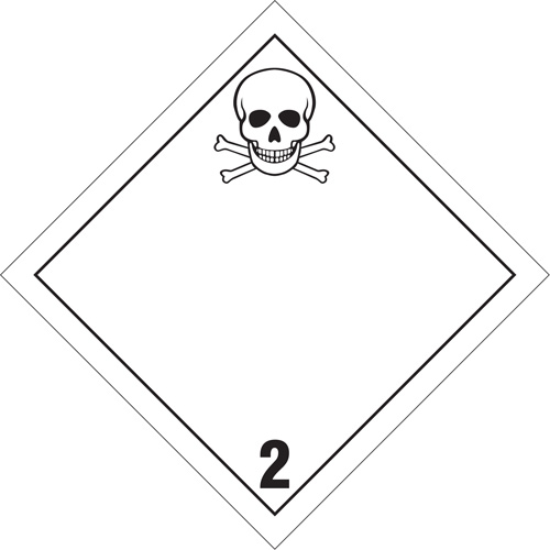 Toxic Gas TDG Placard, Plastic Superchem Industries