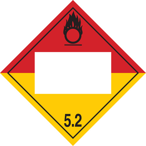 Organic Peroxide TDG Placard, Plastic Superchem Industries