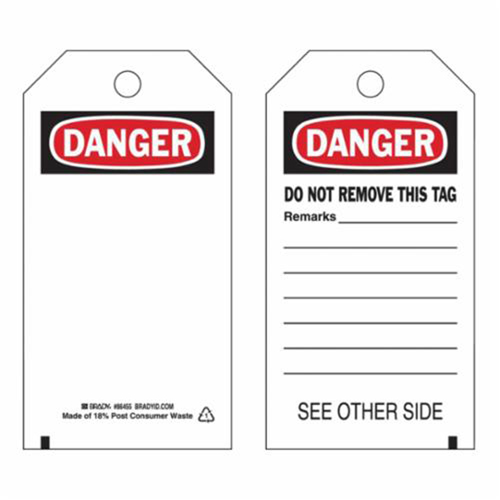 &eacute;tiquettes de s&eacute;curit&eacute; auto-plastifiantes, Polyester, 3" la x 5-3/4" h, Anglais Superchem Industries