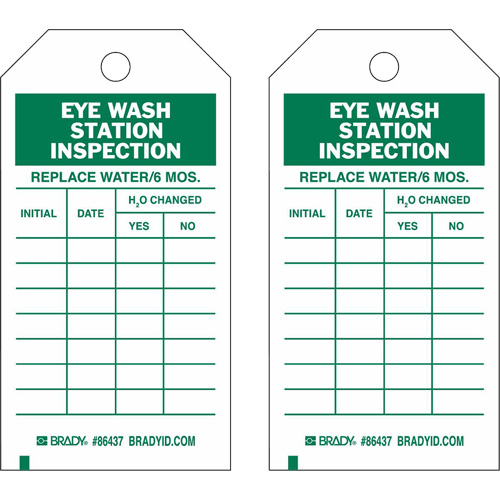 &eacute;tiquettes de rapport d'inspection, Polyester, 4" la x 7" h, Anglais Superchem Industries