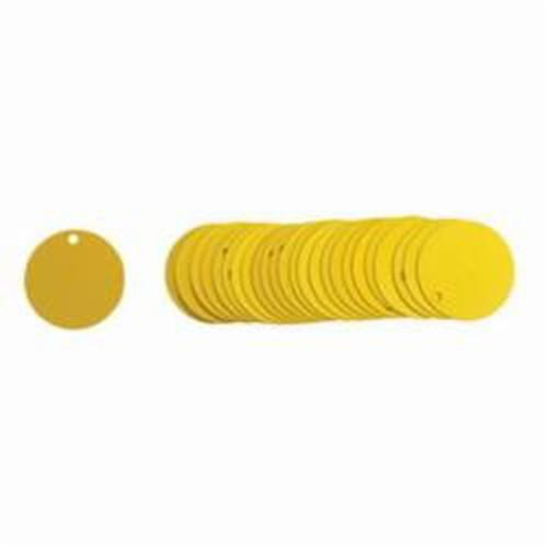 Blank Round Valve Tags, Aluminum, 2" dia Superchem Industries