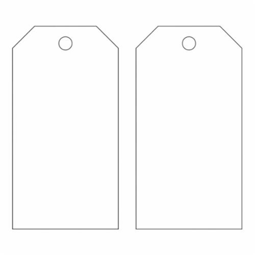 Blank Accident Prevention Tags, Metal, 3" W x 5-3/4" H Superchem Industries