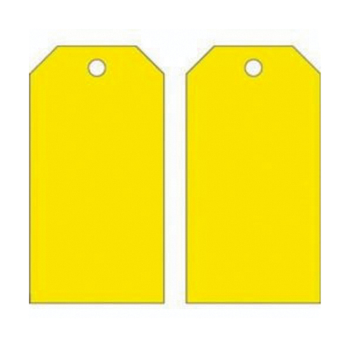 Blank Self-Laminating Accident Prevention Tags, Metal, 3" W x 5-3/4" H Superchem Industries
