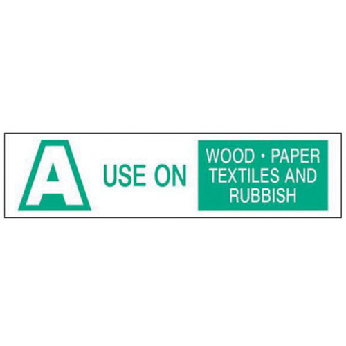 "A Use on Wood Paper Textiles and Rubbish" Labels, 6" L x 1-1/2" W, Green on White Superchem Industries
