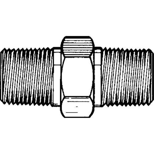 RACCORD HEXAGONAL MALE1/8"-1/8"NPT,LAITON, Laiton Superchem Industries