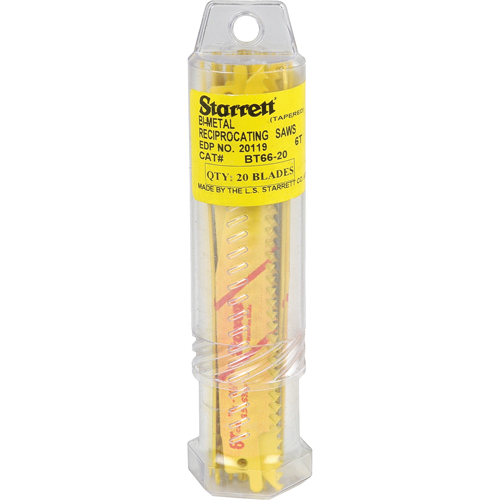 Lames droites pour scies alternatives Fastcut, Bim&eacute;tal, 6 Dents par pouce, 6" lo x 3/4" la Superchem Industries