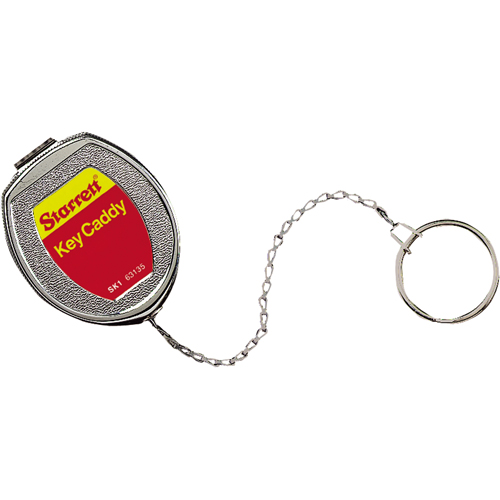 Key Caddy, Stainless Steel, 21" Cable, Belt Clip Attachment Superchem Industries