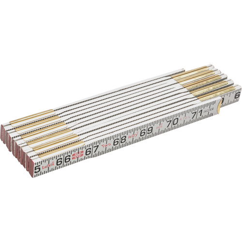 R&egrave;gle Red End Two Way, 6' lo, Bois, Graduations de 1/16" Superchem Industries