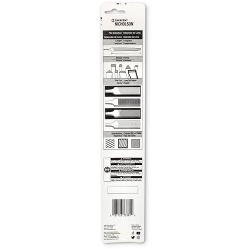 Lime d'affûtage, Plat, 8", Simple/double Superchem Industries