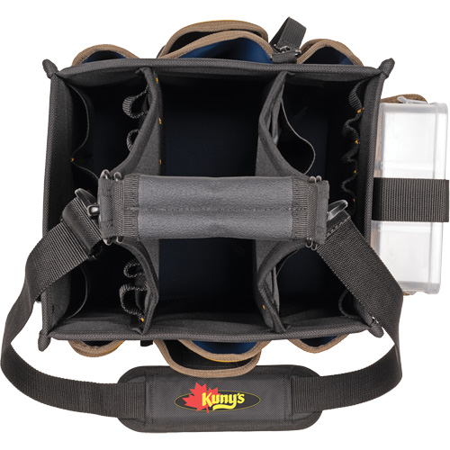 Large Electrical & Maintenance Tool Carrier, Polyester, 23 Pockets, Black Superchem Industries