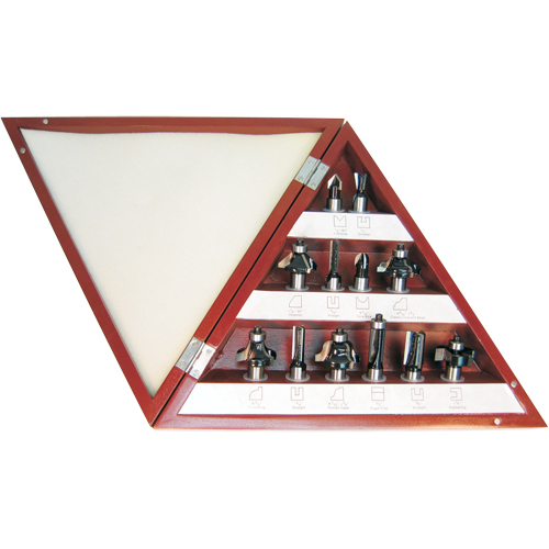 3-Flute Carbide-Tipped Router Bit Sets Superchem Industries