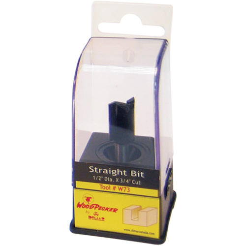 Fraises au carbure Woodpecker, 3/16" dia, 1/2" ha, 1-7/8" lo, 1/4" Manche Superchem Industries