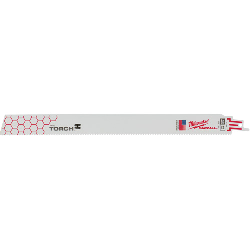 Lames The Torch Sawzall, Bim&eacute;tal, 14 Dents par pouce, 12" lo x 1" la Superchem Industries