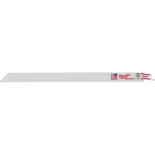 Lames de scie alternative Sawzall, Bim&eacute;tal, 18 Dents par pouce, 12" lo x 3/4" la Superchem Industries
