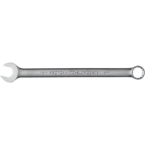 Combination Wrench, 12 Point, 16 mm, Satin Finish Superchem Industries