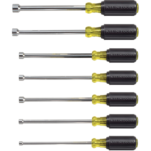 Cushion-Grip Nut Driver Set with 6" Shafts, 7 Pcs., Non Magnetic, Imperial Superchem Industries
