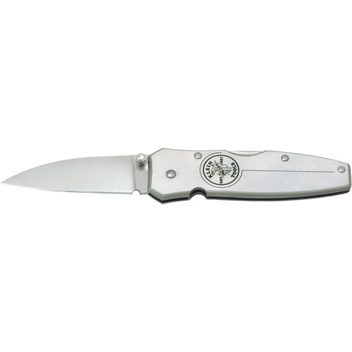Lightweight Knife with Drop Point Blade, 2-1/4" Blade, Stainless Steel Blade, Aluminum Handle Superchem Industries