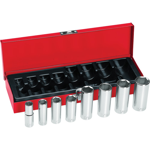 Socket Wrench Set, 8 Pcs, Deep Superchem Industries