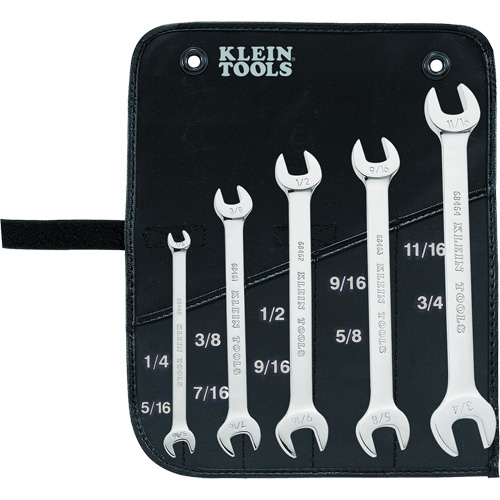 Wrench Set with Pouch, Open-Ended, 5 Pieces Superchem Industries