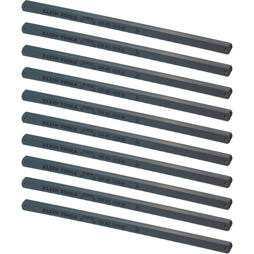 Lames de scie &agrave; m&eacute;taux, Bim&eacute;tal, 12" lo, 18 dents par pouce Superchem Industries