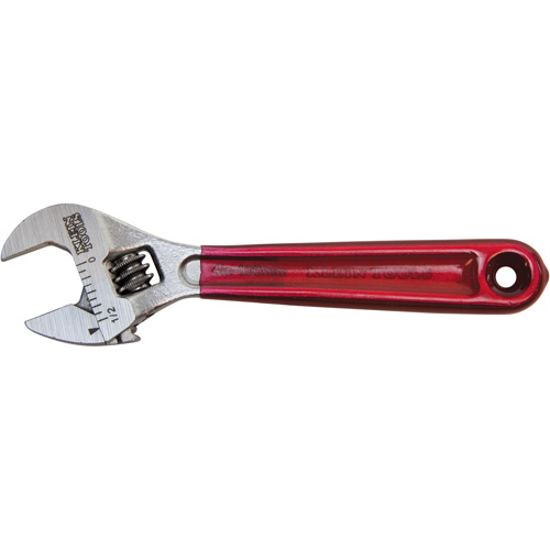 Adjustable Wrench, 4-1/2" L, 1/2" Max Width, Chrome/Polished Superchem Industries
