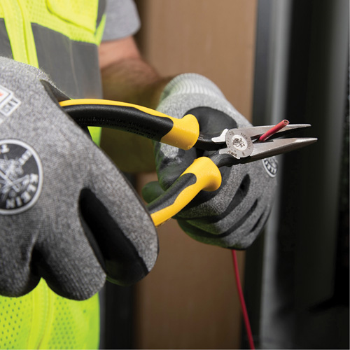 Long-Nose Pliers, Side Cutters, Journeyman Handle, 6-3/4" L Superchem Industries