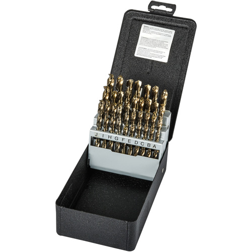 Jobber Length Drill Bit Set, 26 Pieces, High Speed Cobalt Superchem Industries