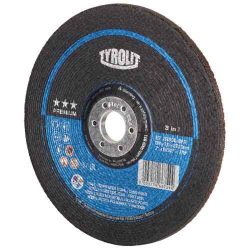 Grinding Wheel, 7" x 9/32", 7/8" Arbor, Type 27 Superchem Industries