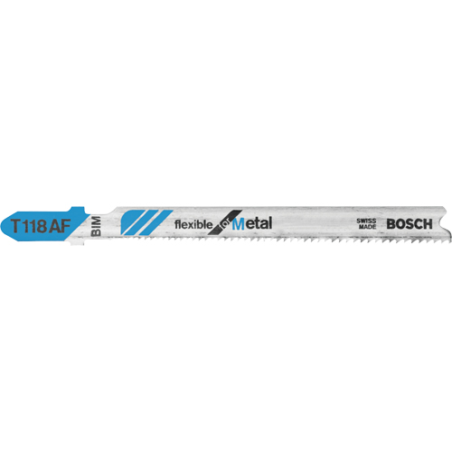 Lame de scie sauteuse flexible, Bim&eacute;tal, 3-5/8" lo, 17-24 dents par pouce Superchem Industries