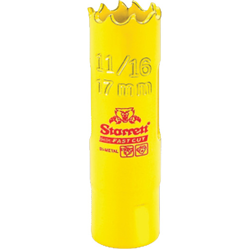 Bi-Metal Holesaw - 11/16", 11/16", 1-5/8" Depth of Cut, Bi-Metal Superchem Industries