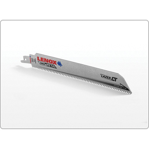 Lazer CT Reciprocating Saw Blade, Carbide, 8 TPI, 9" L x 1" W Superchem Industries