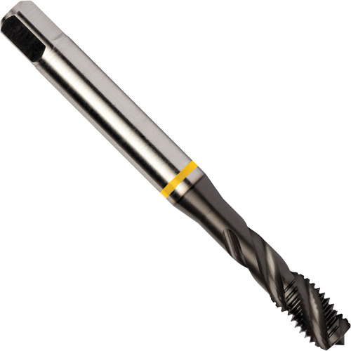 Taraud &agrave; goujures h&eacute;licoidales Yellow Shark, Acier rapide au cobalt, Filet de 7/16"-20, 3,937" l Superchem Industries