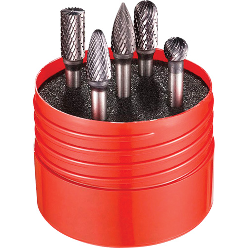 Jeu de fraises &agrave; taille double, 5 morceaux Superchem Industries