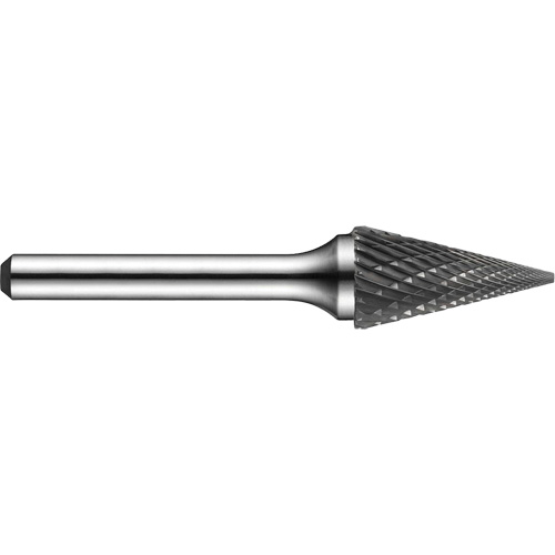 Double-Cut Rotary Burr, SM-50, 1/4" Dia., 1/4" Shank, 1/2" Depth of Cut Superchem Industries