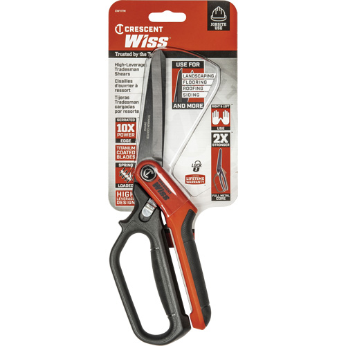Heavy-Duty Tradesman Shears, 11", Single Ring Handle Superchem Industries