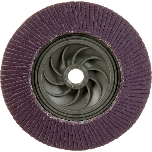 Disque &agrave; lamelles &agrave; changement rapide 769F, 5" x 5/8"-11, Type 29, Grain 120+, C&eacute;ramique Superchem Industries