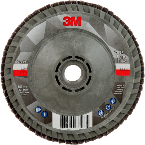 769F Quick Change Flap Disc, 4-1/2" x 5/8"-11, Type 29, 40+ Grit, Ceramic Superchem Industries