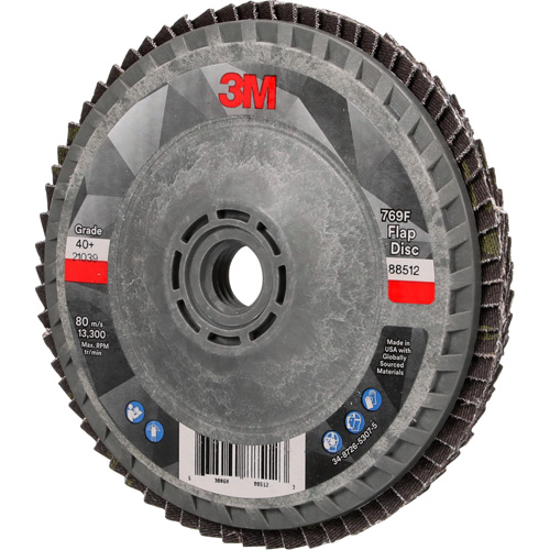 769F Quick Change Flap Disc, 4-1/2" x 5/8"-11, Type 27, 40+ Grit, Ceramic Superchem Industries