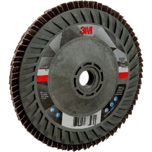 769F Quick Change Flap Disc, 5" x 5/8"-11, Type 27, 40+ Grit, Ceramic Superchem Industries
