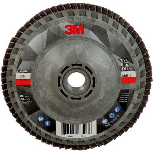 769F Quick Change Flap Disc, 4-1/2" x 5/8"-11, Type 27, 60+ Grit, Ceramic Superchem Industries