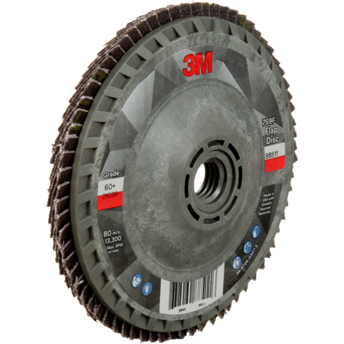 769F Quick Change Flap Disc, 4-1/2" x 5/8"-11, Type 27, 60+ Grit, Ceramic Superchem Industries