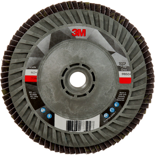 769F Quick Change Flap Disc, 5" x 5/8"-11, Type 27, 60+ Grit, Ceramic Superchem Industries