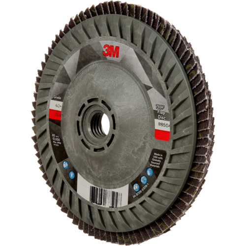 769F Quick Change Flap Disc, 5" x 5/8"-11, Type 27, 60+ Grit, Ceramic Superchem Industries