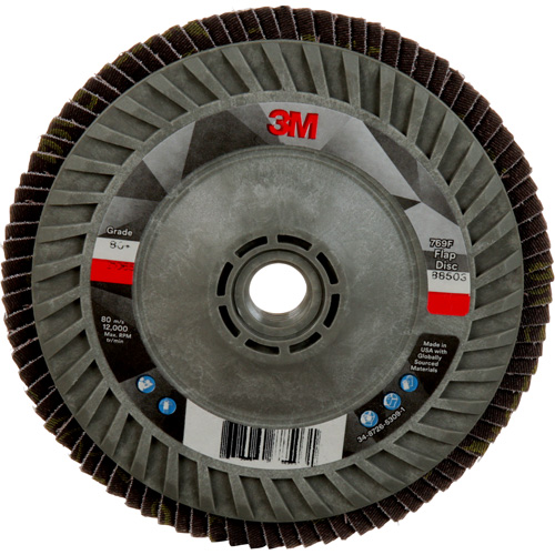 769F Quick Change Flap Disc, 5" x 5/8"-11, Type 27, 80+ Grit, Ceramic Superchem Industries