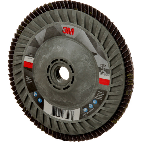 769F Quick Change Flap Disc, 5" x 5/8"-11, Type 27, 80+ Grit, Ceramic Superchem Industries