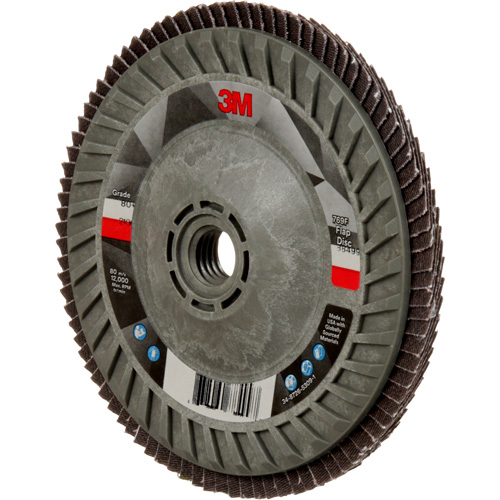 769F Quick Change Flap Disc, 5" x 5/8"-11, Type 29, 80+ Grit, Ceramic Superchem Industries