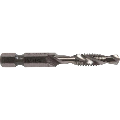 Drill/Tap Bit, 1/4", High Speed Steel Superchem Industries